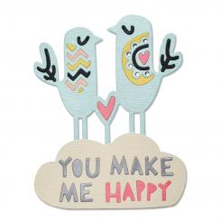 Sizzix Thinlits Stanzer Set 2tlg - Happy Birds by Craft Asylum 