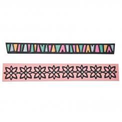 Sizzix Thinlits Stanzer Set 2tlg - Tribal Borders by Craft Asylum 