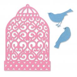 Sizzix Thinlits Stanzer Set 3tlg. - Birdcage by Brenda Walton 