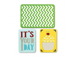 Sizzix Thinlits Stanzer Set 3tlg - Birthday #2 by Rachael Bright 