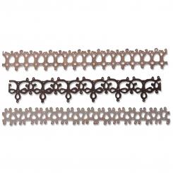 Sizzix Thinlits Stanzer Set 3tlg. - Borde Crochet #2 by Tim Holtz 