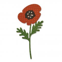 Sizzix Thinlits Stanzer Set 3tlg - Flower, Center & Stem by Pete Hughes 