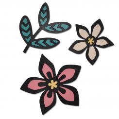 Sizzix Thinlits Stanzer Set 3tlg - Intricate African Florals by Craft Asylum 