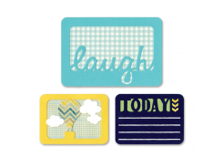 Sizzix Thinlits Stanzer Set 3tlg - Laugh Today by Rachael Bright 