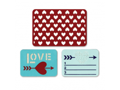 Sizzix Thinlits Stanzer Set 3tlg - Love by Rachael Bright 