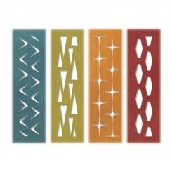 Sizzix Thinlits Stanzer Set 4tlg. - Retro Repeat by Tim Holtz 