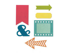 Sizzix Thinlits Stanzer Set 6tlg - Documented by Echo Park Paper Co. 