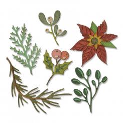 Sizzix Thinlits Stanzer Set 6tlg. - Große Festliche Zweige by Tim Holtz 