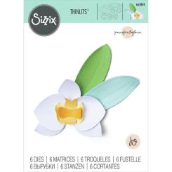 Sizzix Thinlits Stanzer Set 6tlg. - Orchidee by Jennifer Ogborn 