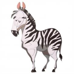 Sizzix Thinlits Stanzer Set 8tlg. - Zebra Winifred, Colorize by Tim Holtz 