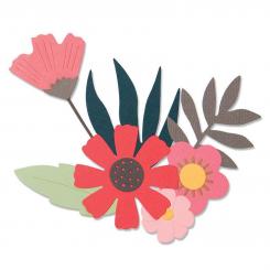 Sizzix Thinlits Stanzer Set 9tlg. - Free Style Blumen by Sophie Guilar 