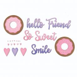 Sizzix Thinlits Stanzer Set 9tlg. - Süße Grüße by Jen Long 