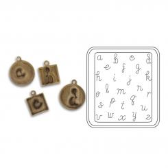 Sizzix Vintaj DecoEtch Lowercase Handwriting 