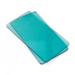 Sizzix Zubehör Sidekick Schneideplatten 12,5 x 6,5cm, 1 Paar (Aqua) 