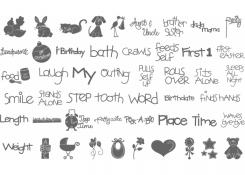 Sizzix eclips Cartridge - Baby Milestones 