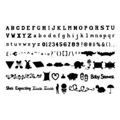 Sizzix eclips Cartridge - Baby Shower & Precious Alphabet 
