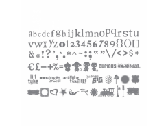 Sizzix eclips Cartridge - Oliver Shapes & Alphabet 