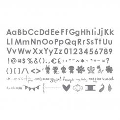 Sizzix eclips Cartridge - Olivia Shapes & Alphabet 