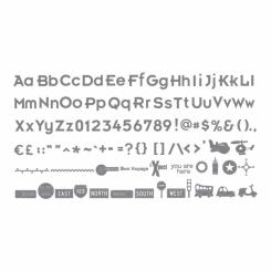 Sizzix eclips Cartridge - Wander Shapes & Alphabet 