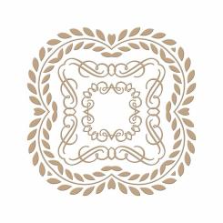 Spellbinders Glimmer Heißfolienstempel - Eleagantes Quadrat 