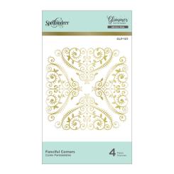 Spellbinders Glimmer Heißfolienstempel - Fantasievolle Ecken 