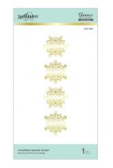 Spellbinders Glimmer Heißfolienstempel - Schneeflocken Borde 