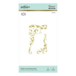 Spellbinders Glimmer Heißfolienstempel - Vergoldete Blätter geformt 
