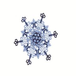 Spellbinders Shapeabilities Stanz- & Prägeschablone Dimensional Snowflake 3 Stanzer 