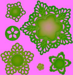 Spellbinders Shapeabilities Stanz- & Prägeschablone Moroccan Motifs 6 Stanzer 