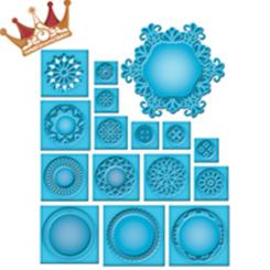 Spellbinders Stanz- & Prägeschablone Shapeabilities Gold Facets 16 Stanzer 