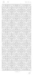 Spiegel-Stickerbogen Ecken 3 Platinum 100 x 230mm 