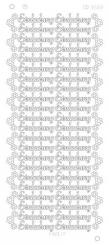 Spiegel-Stickerbogen Einladung Platinum 100 x 230mm 