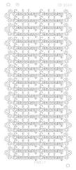 Spiegel-Stickerbogen Einladung Platinum 100 x 230mm Gold Gold