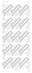 Spiegel-Stickerbogen Herzlichen Glückwunsch Platinum 100 x 230mm 