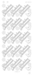 Spiegel-Stickerbogen Herzlichen Glückwunsch Platinum 100 x 230mm Gold Gold