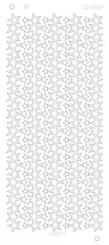 Spiegel-Stickerbogen Sternen Linien Large Platinum 100 x 230mm 