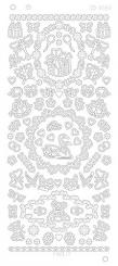 Spiegel-Stickerbogen Verschiedene ornaments Platinum 100 x 230mm 