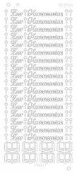 Spiegel-Stickerbogen Zur Kommunion Platinum 100 x 230mm 