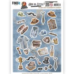 Stanzbogen - Yvonne Creations -Men in Style - Elements B 