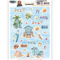 Stanzbogen - Yvonne Creations -Summer Vibes - Elements B 