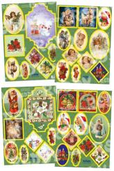 Stanzbogen mit Goldrand für Noel 