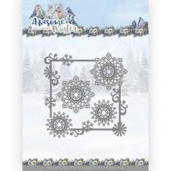 Stanzschablone - Amy Design - Awesome Winter - Winter Swirl Quadrat 