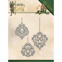 Stanzschablone - Amy Design - Christmas in Gold - Goldene Ornamente 