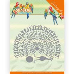 Stanzschablone - Amy Design - Colourful Feathers - Pfau 