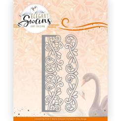 Stanzschablone - Amy Design - Elegant Swans - Elegante Borde 