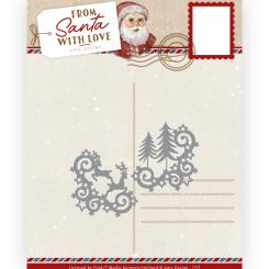 Stanzschablone - Amy Design - From Santa with love - Rentier Ecke 