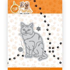 Stanzschablone - Amy Design - Fur Friends - Katze 