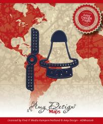 Stanzschablone - Amy Design-Karte - Windmühlen 