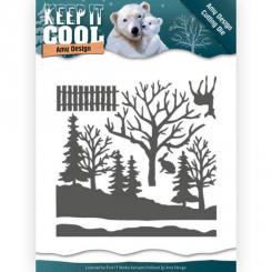 Stanzschablone - Amy Design - Keep it Cool - Winterwald 