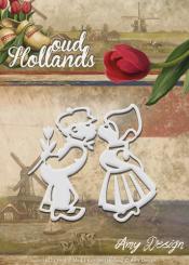 Stanzschablone - Amy Design - Oud Hollands - Hollandmädchen und -junge 